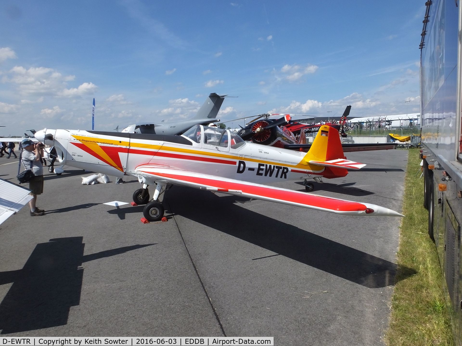 D-EWTR, Zlin Z-326A C/N 555, At the Berlin ILA Airshow 2016