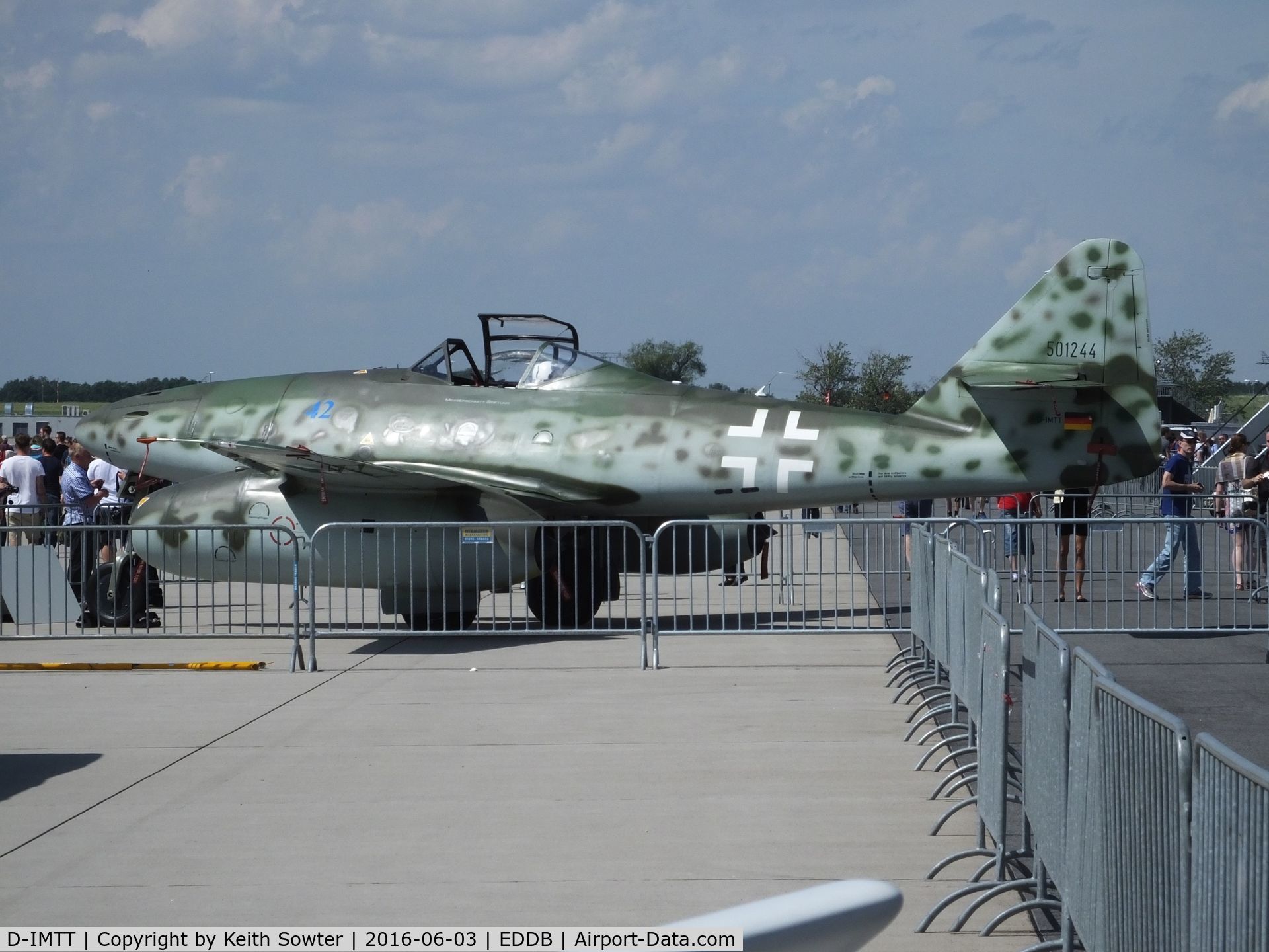 D-IMTT, 2005 Messerschmitt Me-262A-1C Schwalbe Replica C/N 501244, At the Berlin ILA Airshow 2016
