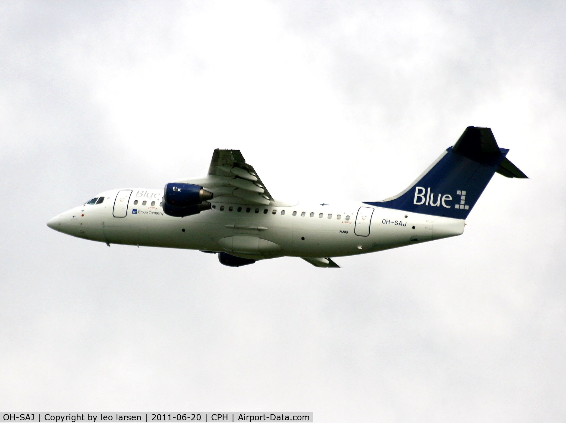 OH-SAJ, 2001 BAE Systems Avro 146-RJ85 C/N E.2388, Copenhagen 20.6.11