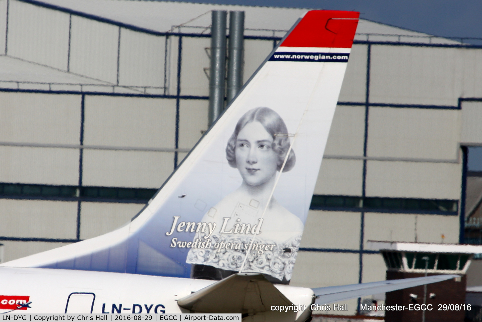 LN-DYG, 2010 Boeing 737-8JP C/N 39165, Jenny Lind, was a Swedish opera singer, often known as the 