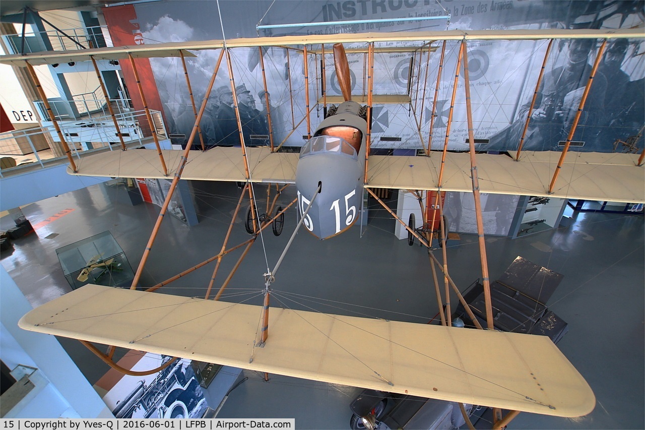 15, Farman MF-7 C/N 446, Farman MF.7, Preserved at Air & Space museum, Paris-Le bourget (LFPB)