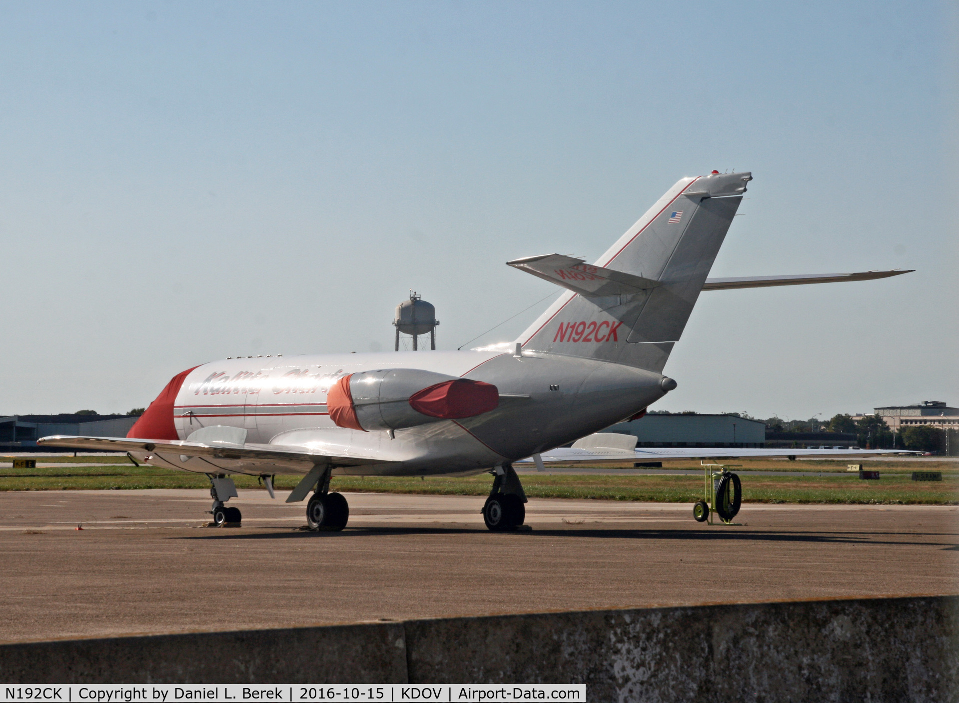 N192CK, 1969 Dassault Falcon (Mystere) 20D C/N 192, This French oldie (1969) chills out at Dover AFB.