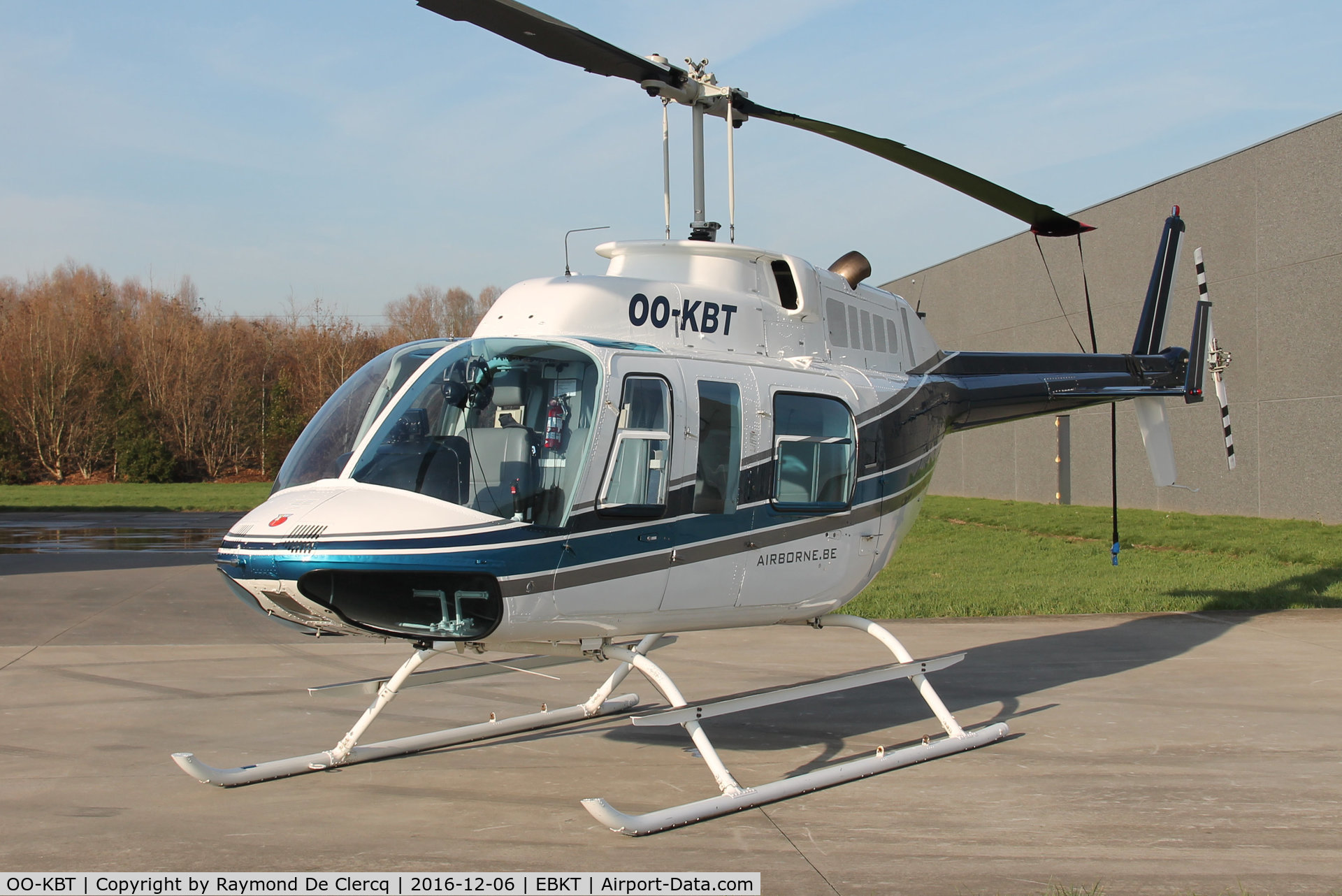 OO-KBT, 1977 Bell 206L LongRanger LongRanger C/N 45099, At Wevelgem.