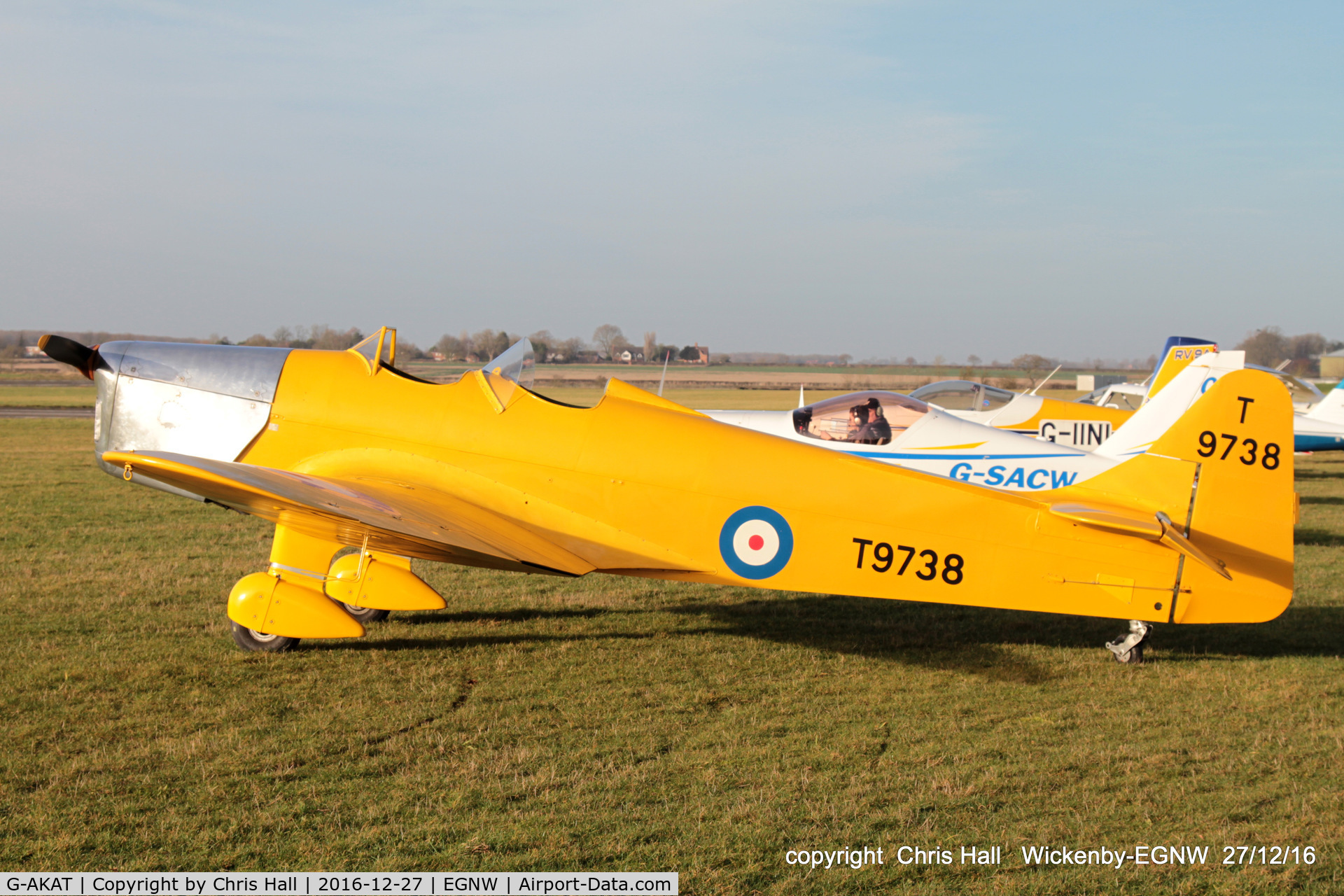 G-AKAT, 1940 Miles M14A Hawk Trainer 3 C/N 2005, at the Wickenby 