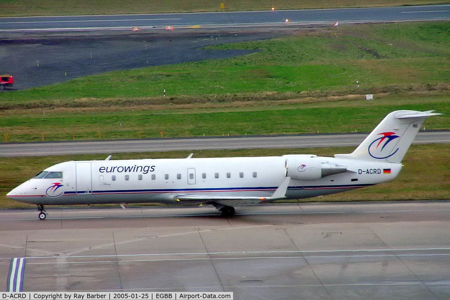 D-ACRD, Canadair CRJ-200ER (CL-600-2B19) C/N 7583, Canadair CRJ-200LR [7583] (Eurowings) Birmingham Int'l~G 25/01/2005