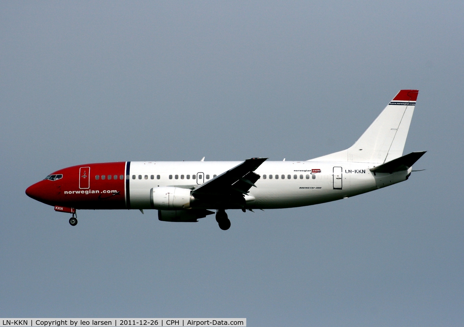 LN-KKN, 1991 Boeing 737-3Y0 C/N 24910, Copenhagen 26.5.11