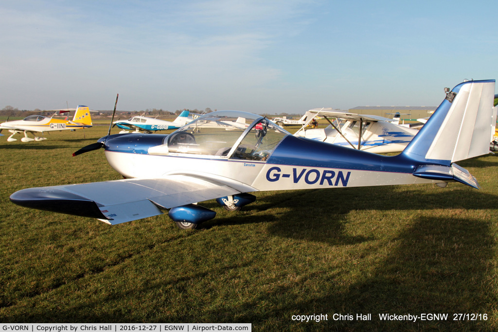 G-VORN, 2004 Aerotechnik EV-97 Eurostar C/N PFA 315-14299, at the Wickenby 