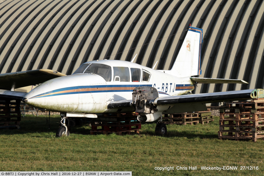 G-BBTJ, 1973 Piper PA-23-250 Aztec C/N 27-7305131, at Wickenby