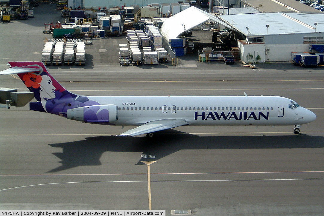 N475HA, 2001 Boeing 717-200 C/N 55121, Boeing 717-22A [55121] (Hawaiian Airlines) Honolulu-Int'l~N 29/09/2004