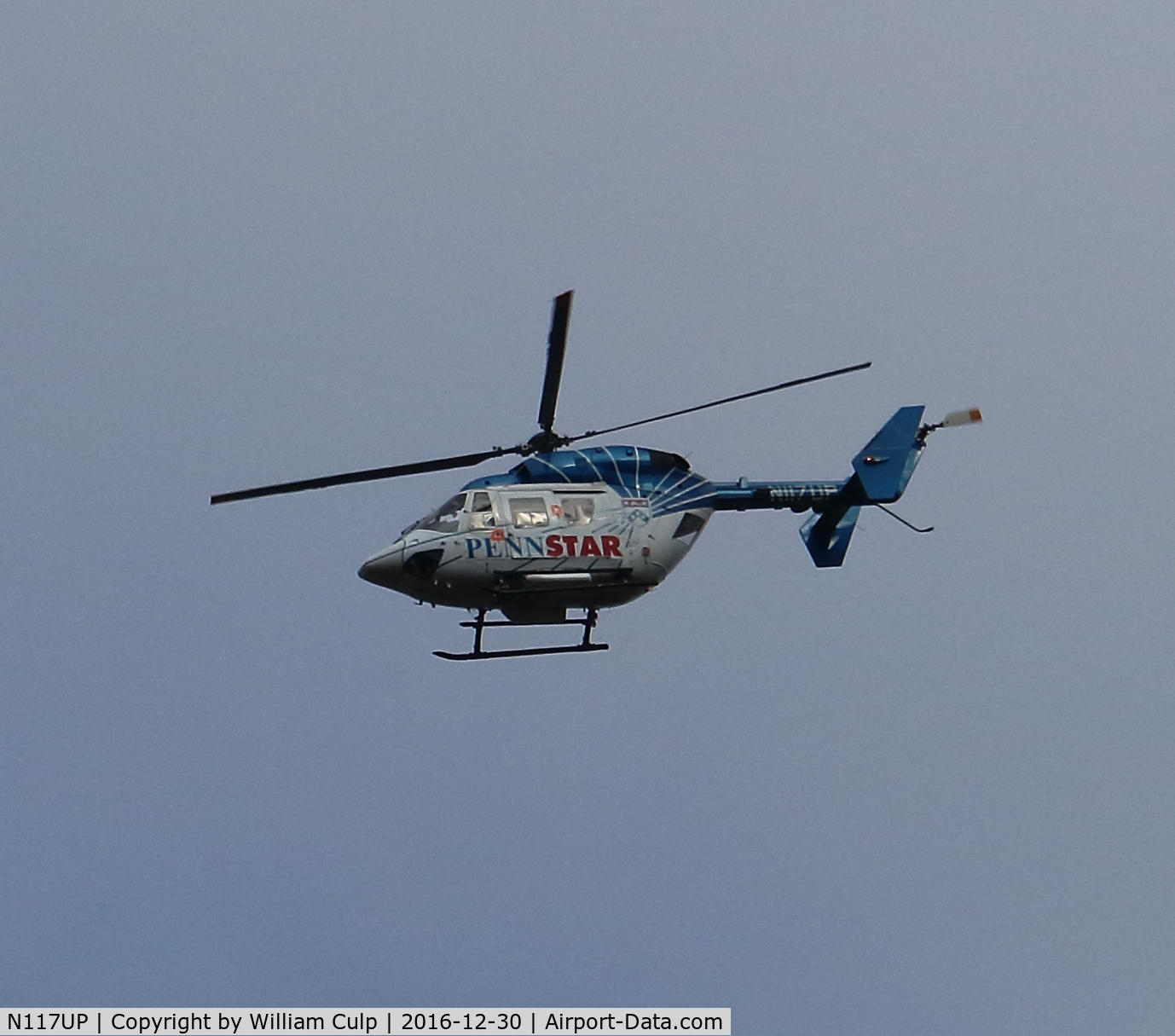 N117UP, 1994 Eurocopter-Kawasaki BK-117C-1 C/N 7508, Saw it flying North over Peace Valley Park, Bucks County Pa. maybe heading to Lehigh Valley Hospital in Allentown, Pa.
