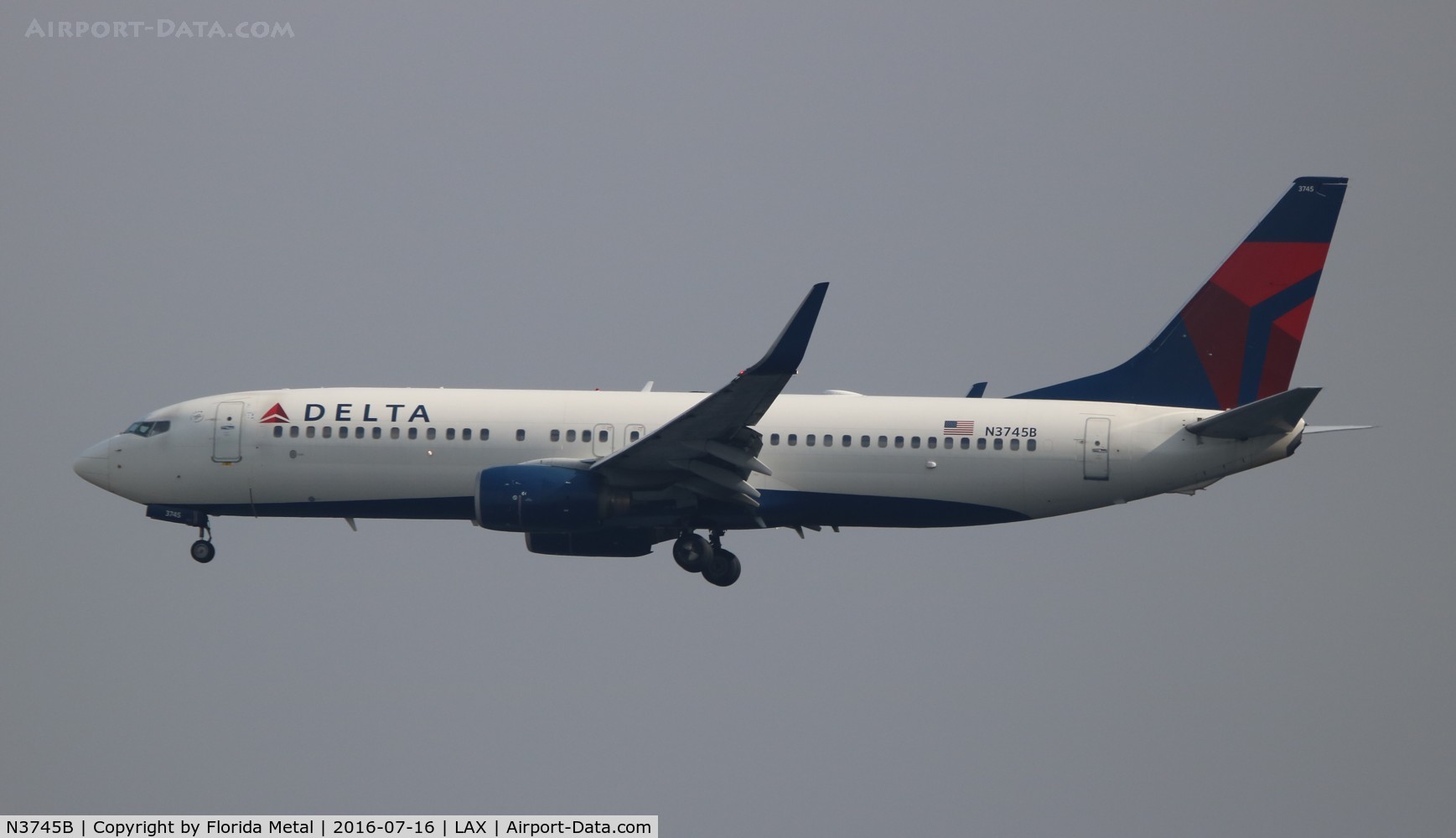 N3745B, 2001 Boeing 737-832 C/N 32373, Delta