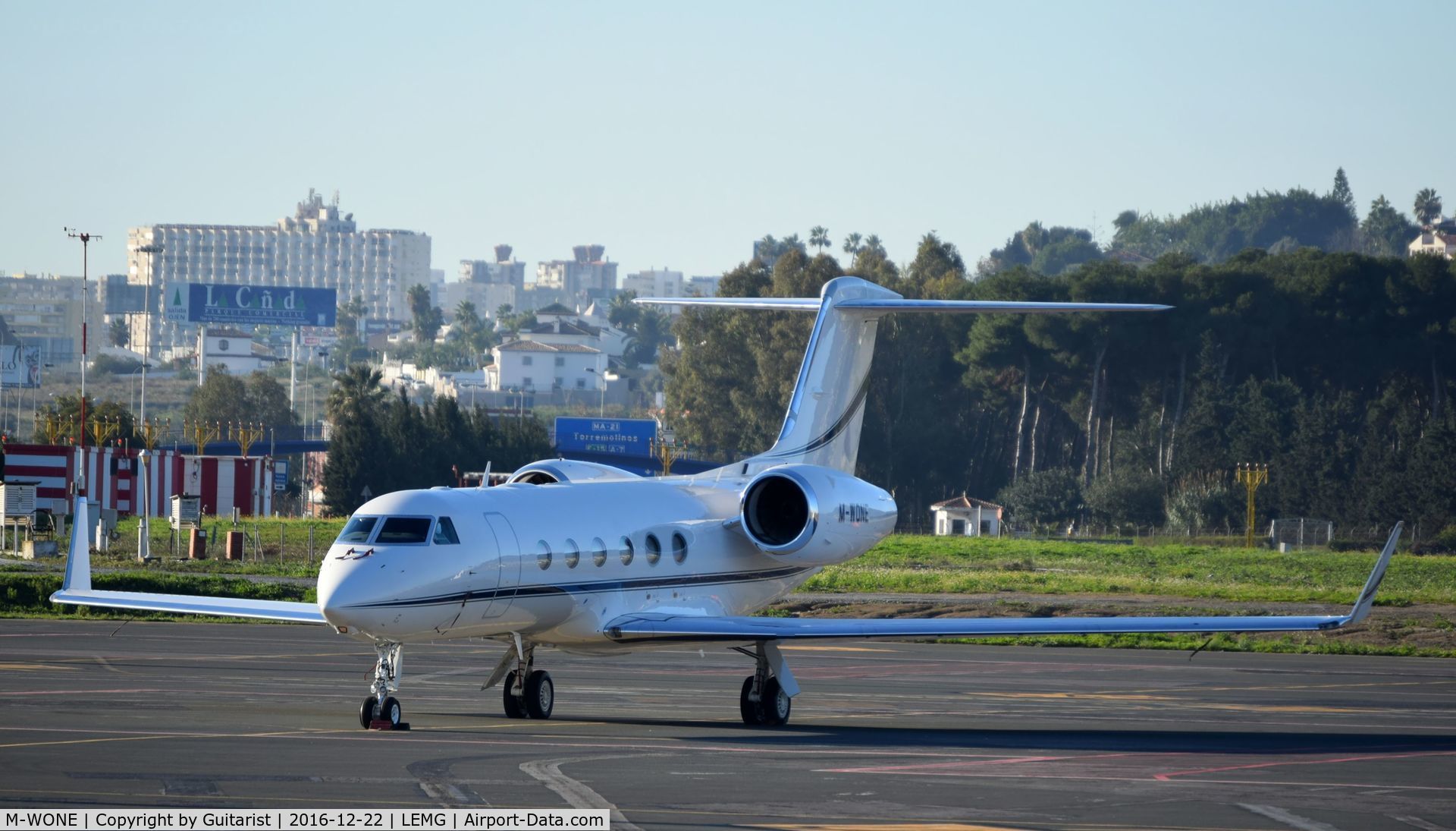 M-WONE, 2014 Gulfstream Aerospace GIV-X (G450) C/N 4319, At Malaga