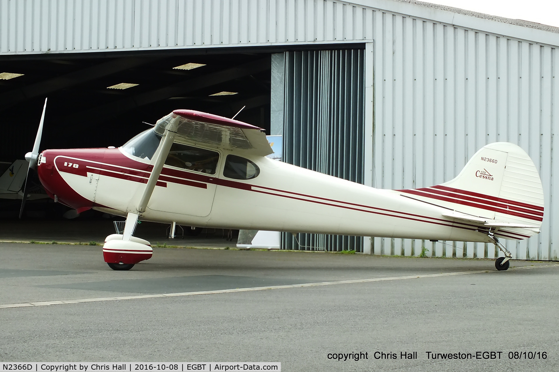 N2366D, 1952 Cessna 170B C/N 20518, at Turweston