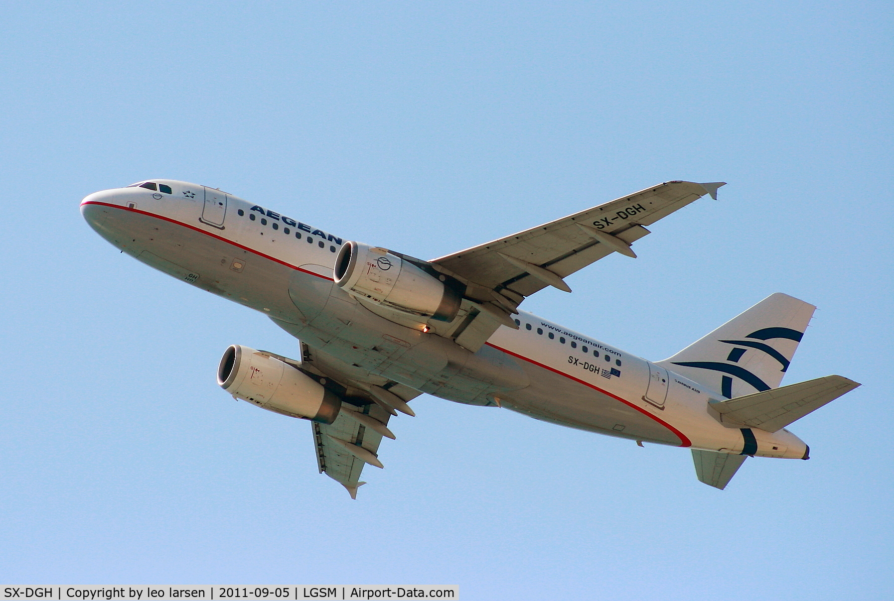 SX-DGH, 2011 Airbus A319-132 C/N 1880, Samos SMI 5.9.11