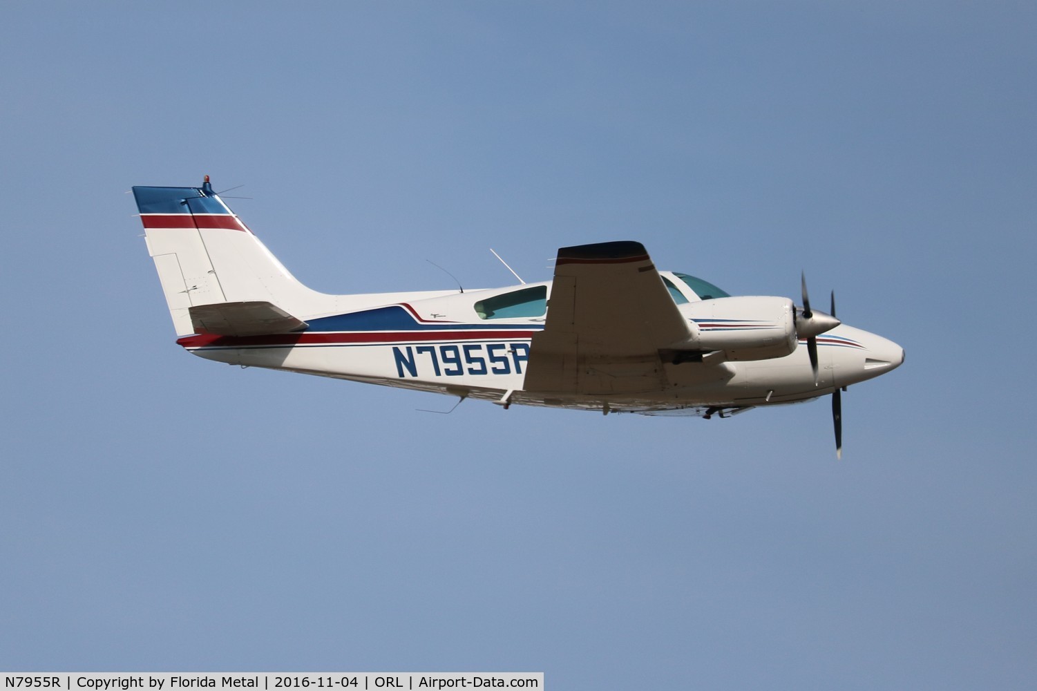 N7955R, 1969 Beech 95-B55 (T42A) Baron C/N TC-1234, Baron 55