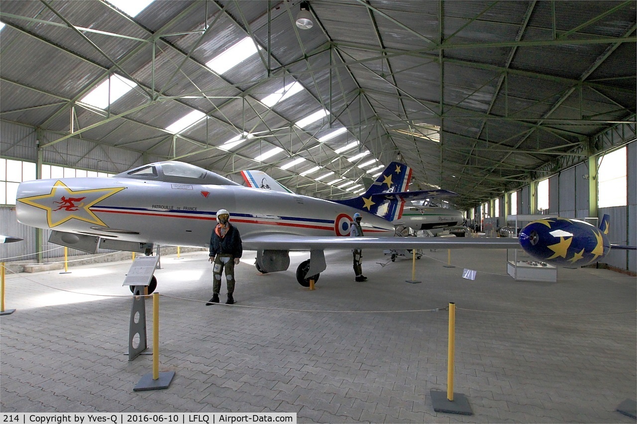 214, Dassault MD-450 Ouragan C/N 214, Dassault MD-450 Ouragan, Musée Européen de l'Aviation de Chasse at Montélimar-Ancône airfield (LFLQ)