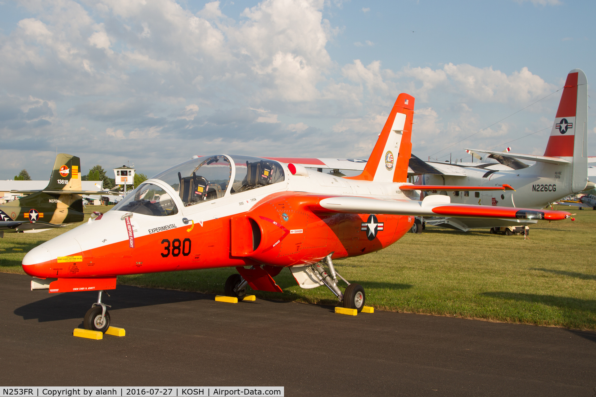 N253FR, 1985 SIAI-Marchetti S-211 C/N 004/02-001, In the warbird park at AirVenture 2016