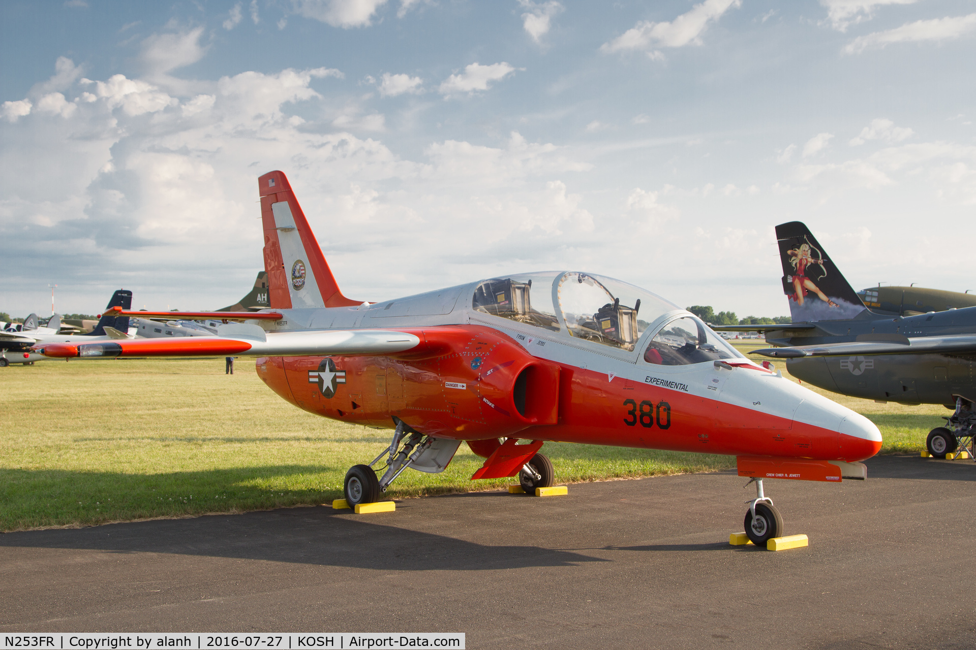 N253FR, 1985 SIAI-Marchetti S-211 C/N 004/02-001, In the warbird park at AirVenture 2016