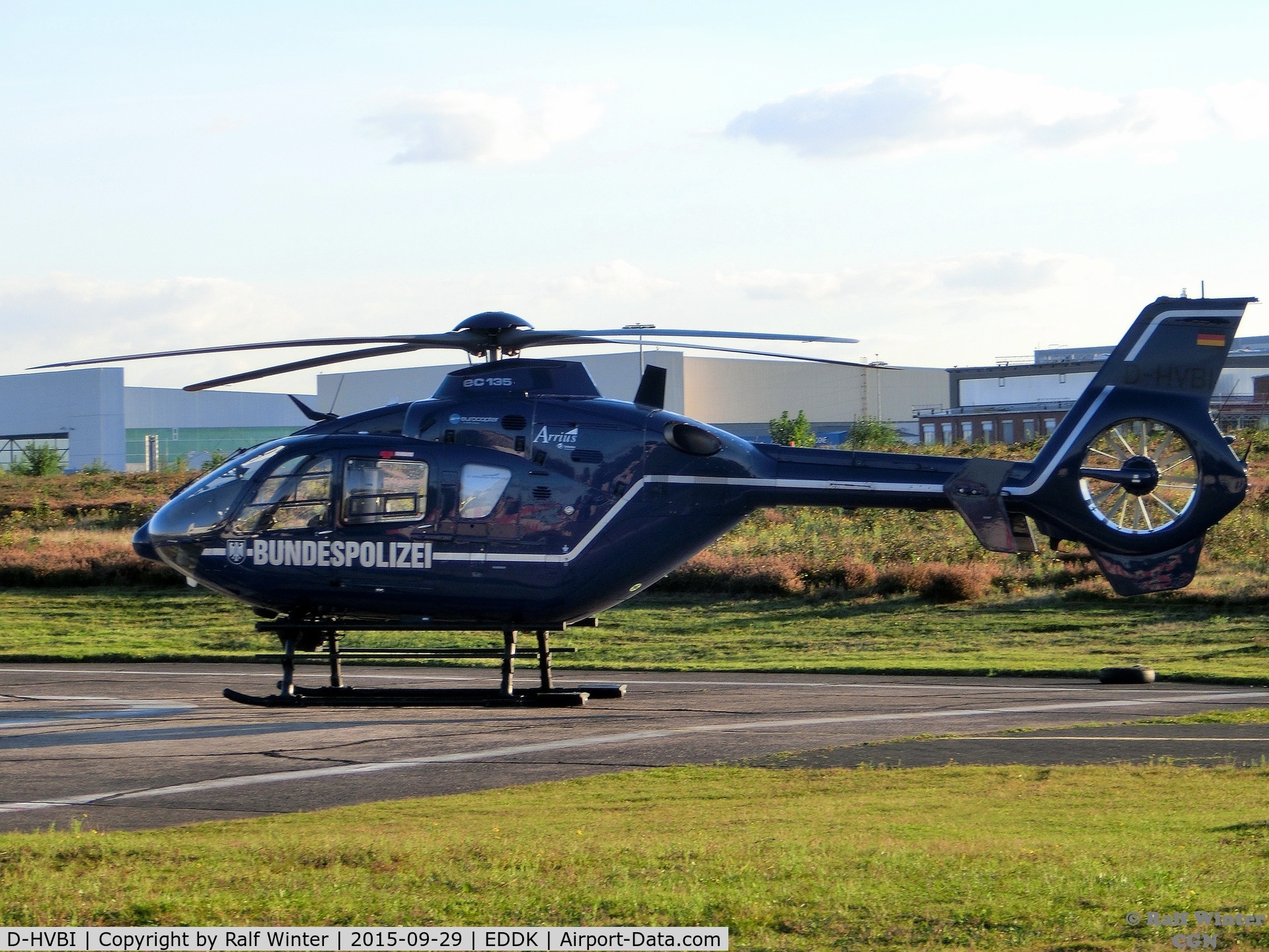 D-HVBI, 2002 Eurocopter EC-135T-2 C/N 0177, Eurocopter EC-135 T2 - Bundespolizei - D-HVBI - 29.09.2015 - CGN