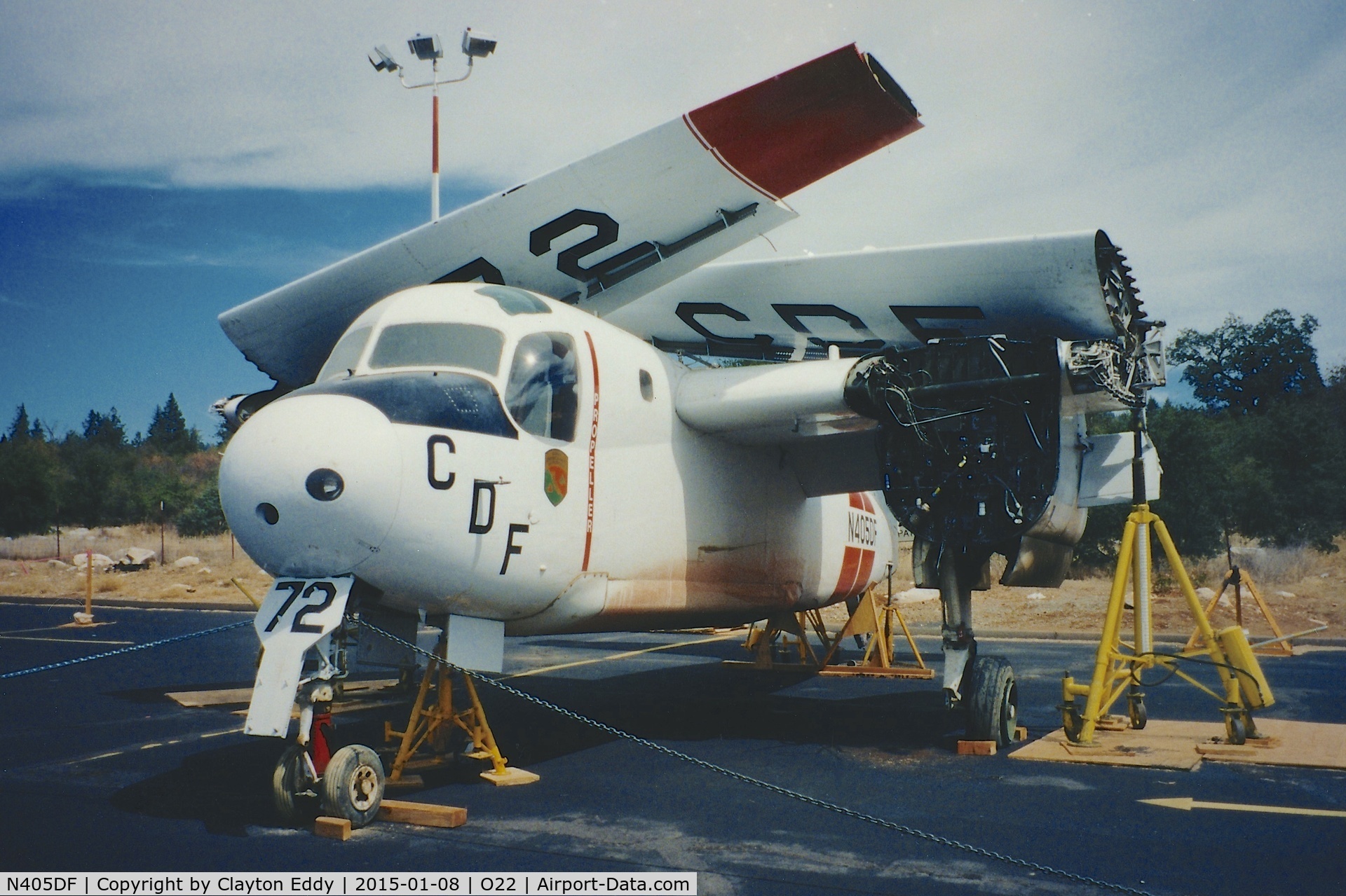 N405DF, Grumman S2F-1 (TS-2A) Tracker C/N 266, N405DF Columbia Airport 1990's?