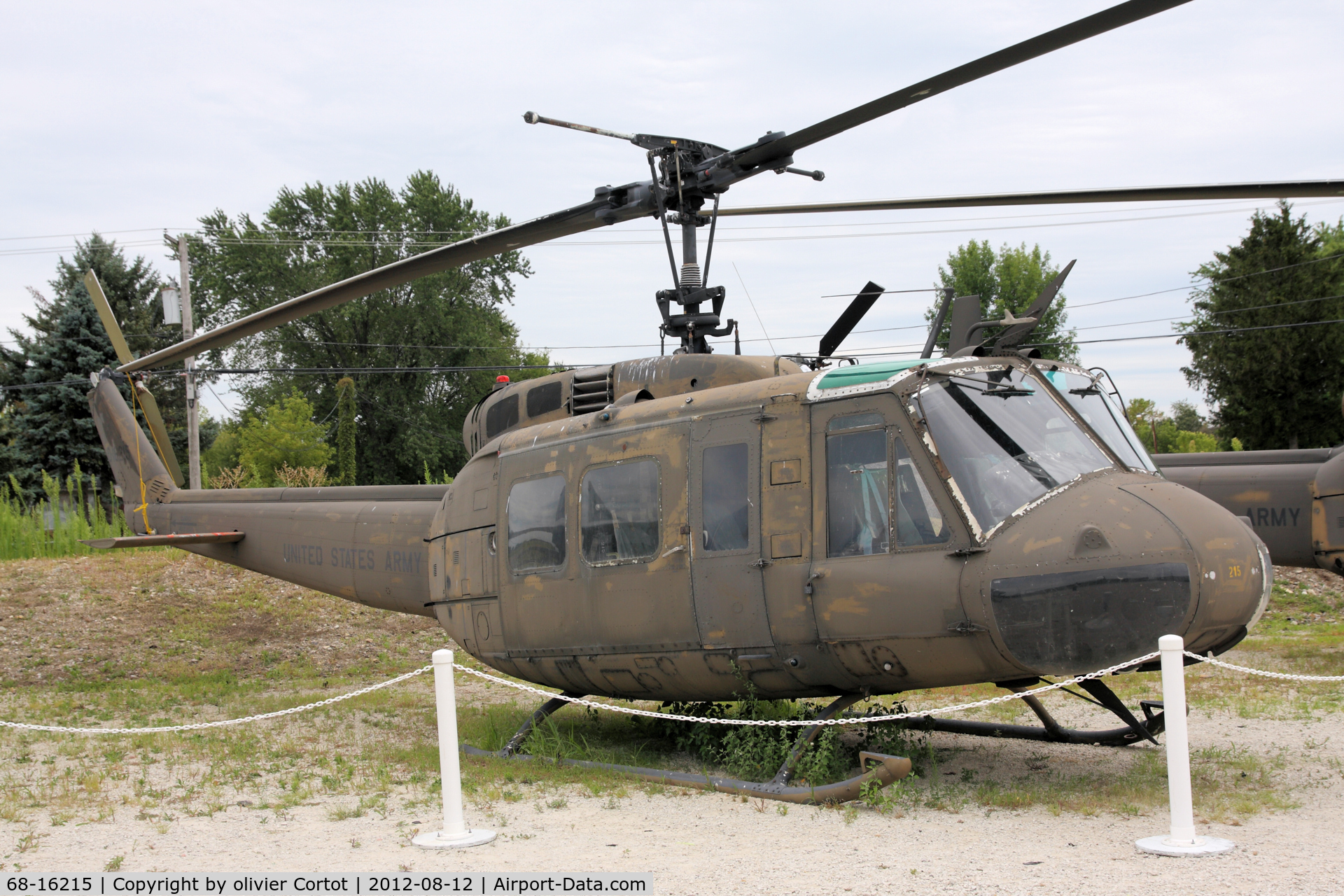 68-16215, 1968 Bell UH-1H Iroquois C/N 10874, bad weather effects on this Huey