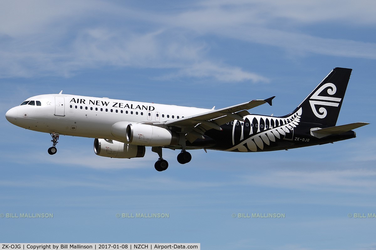 ZK-OJG, 2004 Airbus A320-232 C/N 2173, NZ898 FROM MEL
