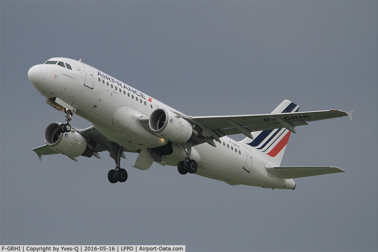 F-GRHI, 2000 Airbus A319-111 C/N 1169, Airbus A319-111, Take off rwy 24, Paris Orly Airport (LFPO-ORY)