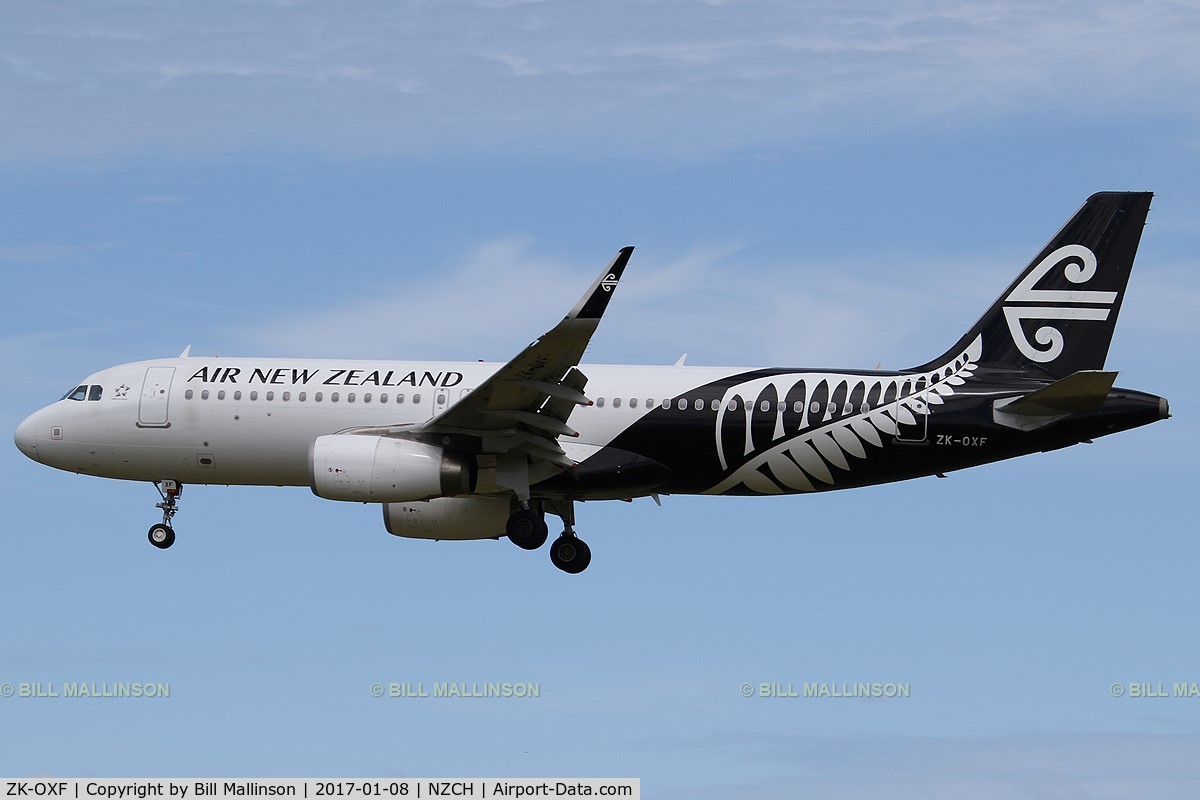 ZK-OXF, 2014 Airbus A320-232 C/N 6182, NZ521 from AKL