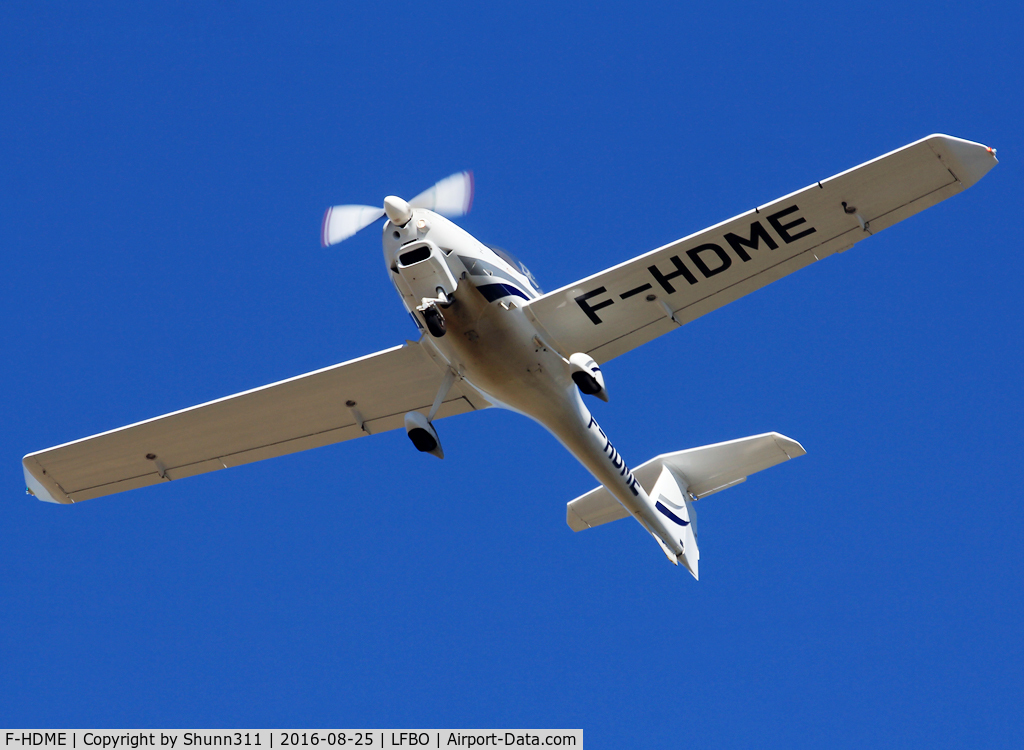 F-HDME, 2012 Diamond DV-20 Katana C/N 20214, Landing rwy 14L for exercices...