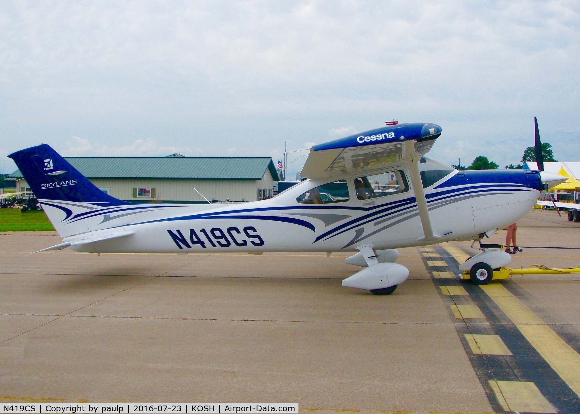 N419CS, 2016 Cessna 182T Skylane Skylane C/N 18282419, At Oshkosh.