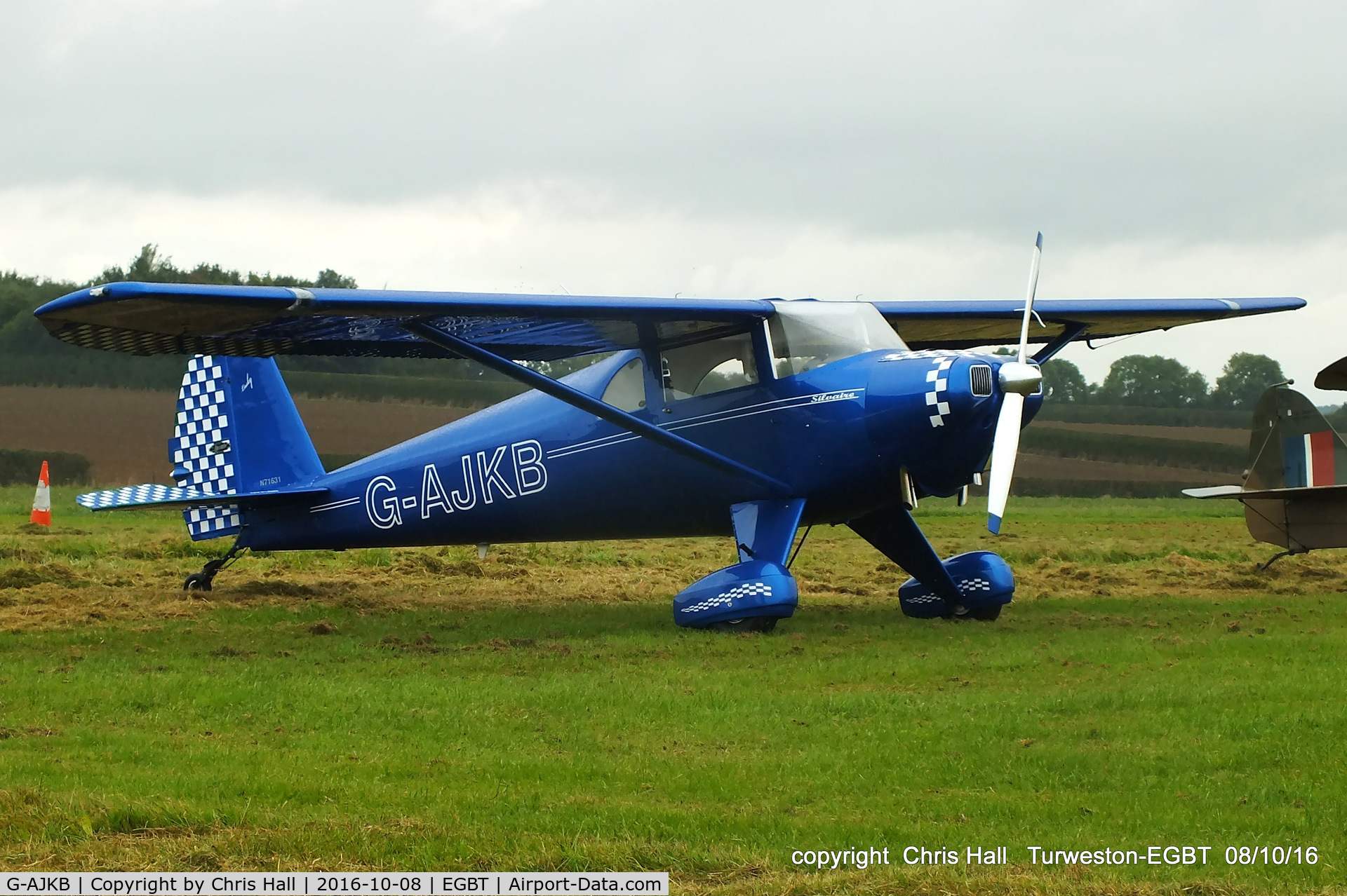G-AJKB, 1946 Luscombe 8E Silvaire C/N 3058, at Turweston