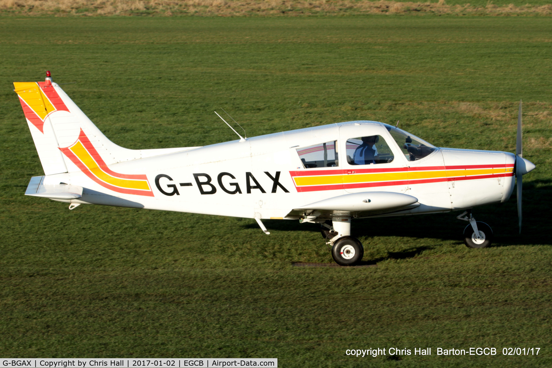 G-BGAX, 1973 Piper PA-28-140 Cherokee C/N 28-7325409, at Barton