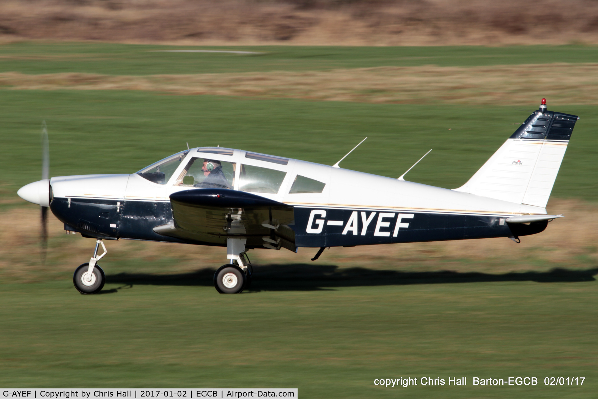 G-AYEF, 1970 Piper PA-28-180 Cherokee C/N 28-5815, at Barton