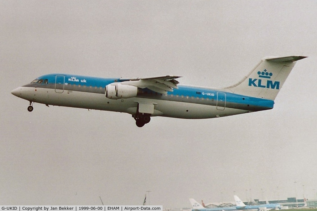 G-UKID, 1990 British Aerospace BAe.146-300 C/N E3157, Schiphol, Amsterdam