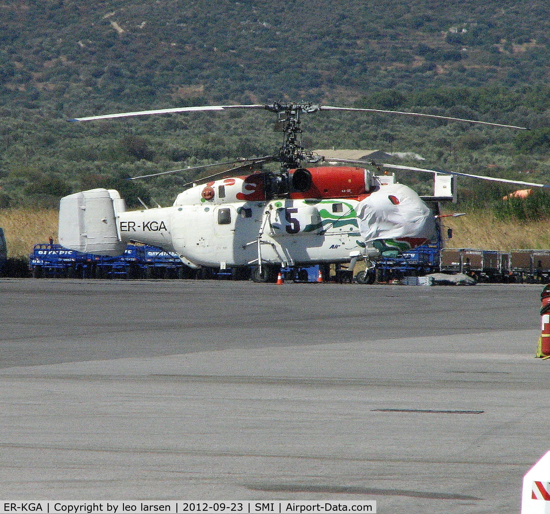 ER-KGA, 1989 Kamov Ka-32T Helix C C/N 2991101, Samos 23.9.2012