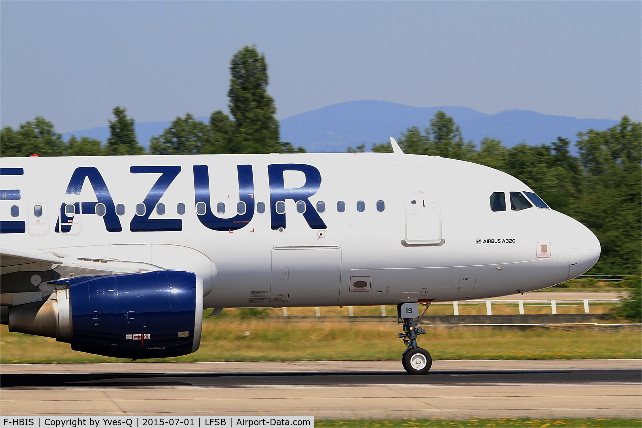 F-HBIS, 2007 Airbus A320-214 C/N 3136, Airbus A320-214, Take off run rwy 15, Bâle-Mulhouse-Fribourg airport (LFSB-BSL)