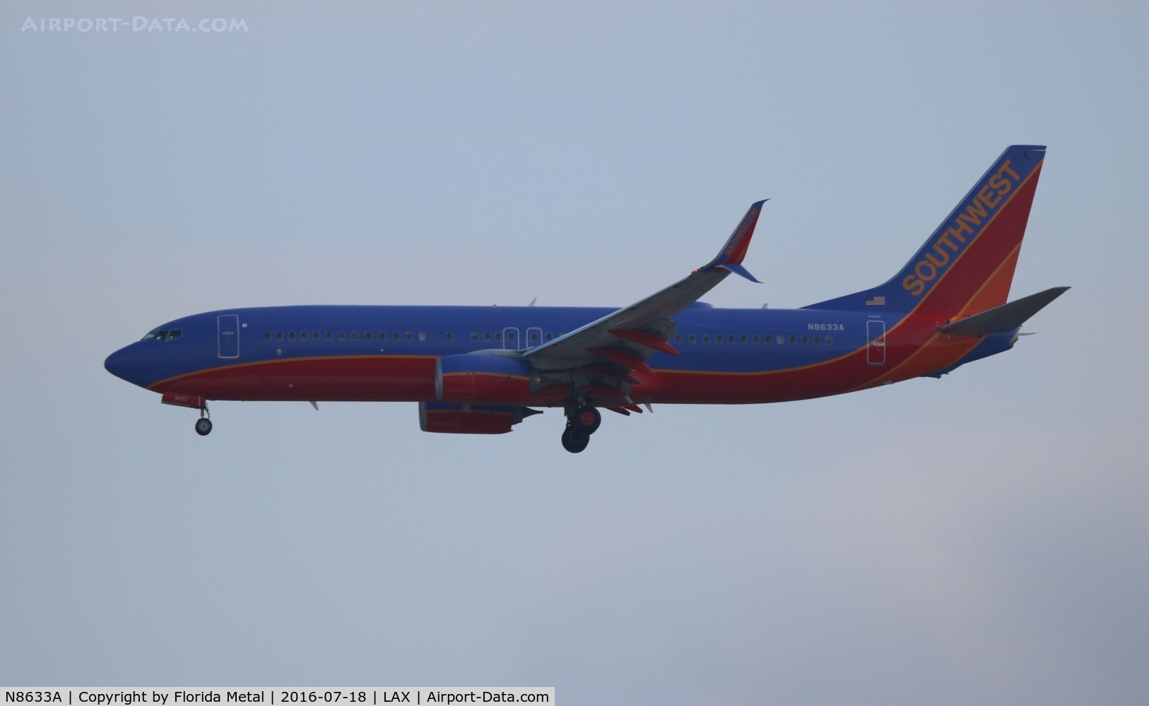 N8633A, 2014 Boeing 737-8H4 C/N 36905, Southwest