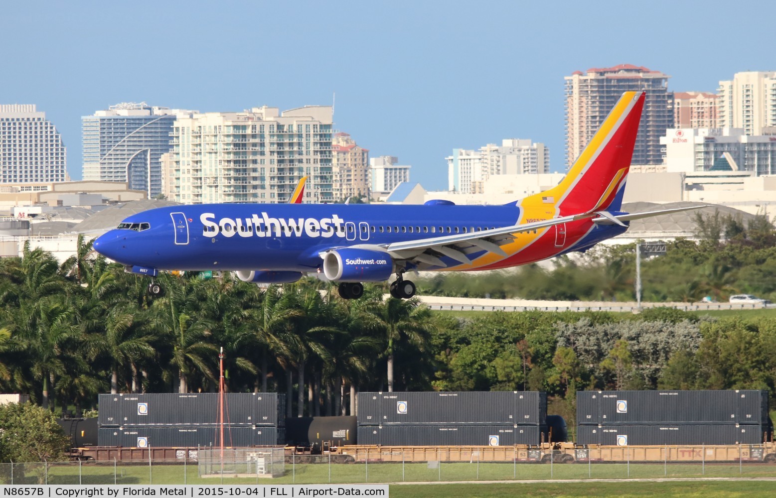 N8657B, 2014 Boeing 737-8H4 C/N 42535, Southwest