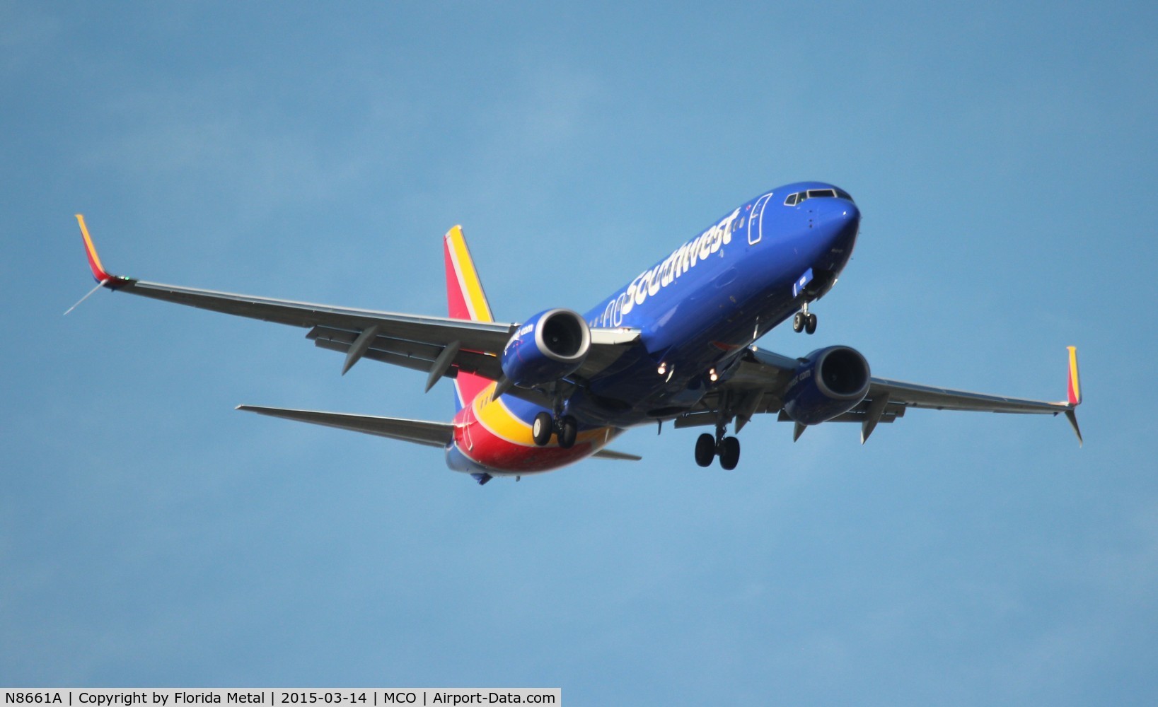 N8661A, 2015 Boeing 737-8H4 C/N 36906, Southwest