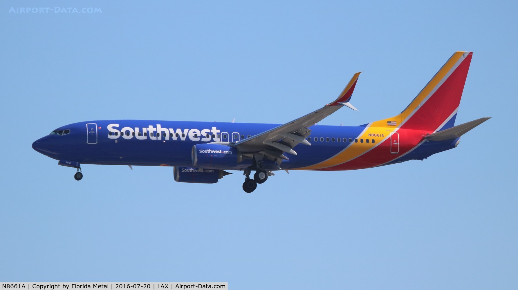 N8661A, 2015 Boeing 737-8H4 C/N 36906, Southwest