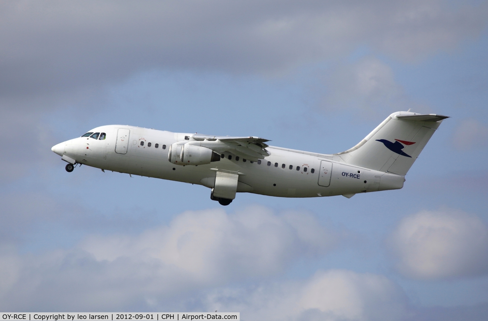OY-RCE, 1993 British Aerospace Avro 146-RJ85 C/N E.2233, Copenhagen 1.9.2012