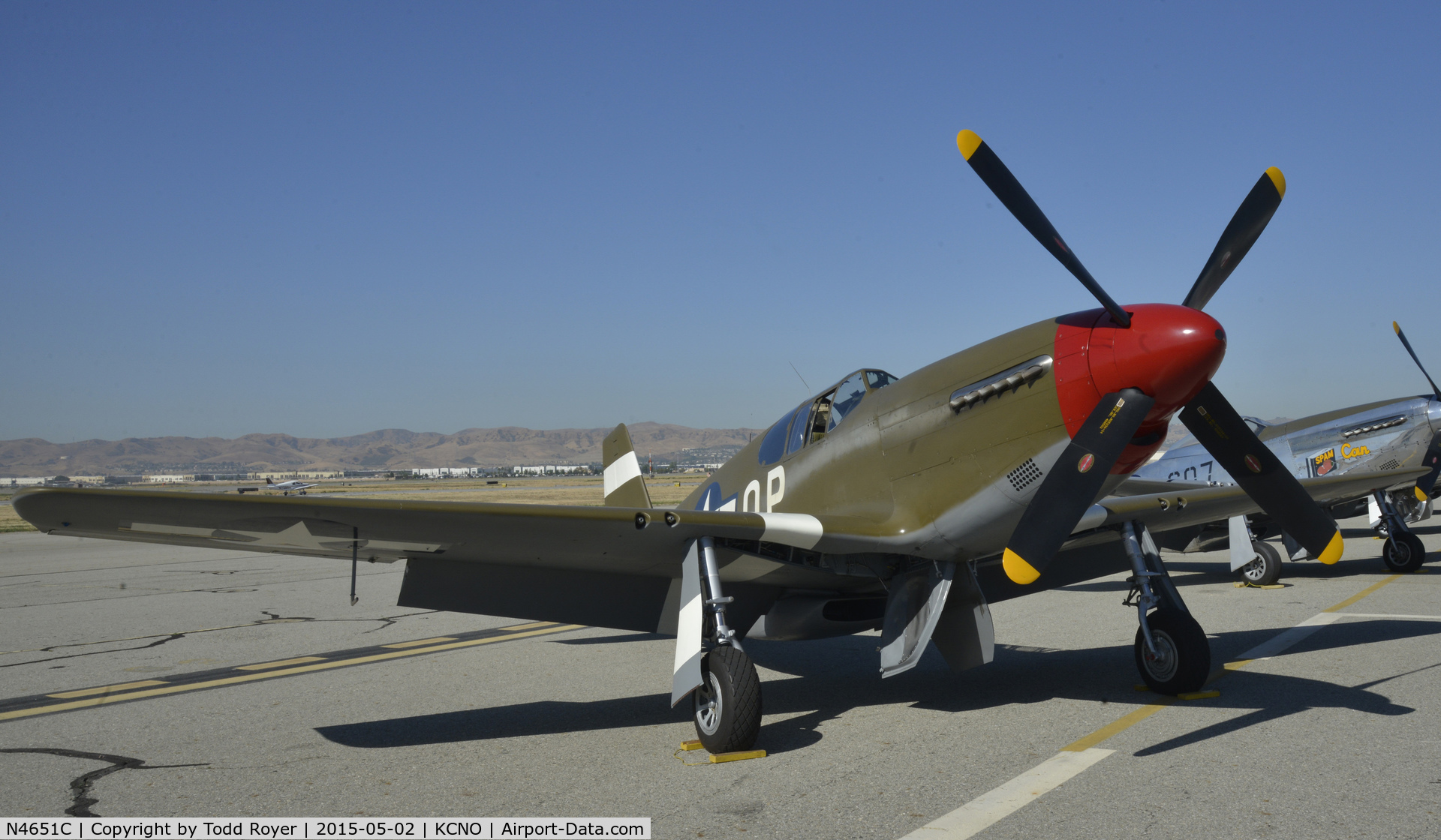N4651C, 1943 North American P-51C-10 Mustang C/N 104-26688, Planes of Fame Airshow
