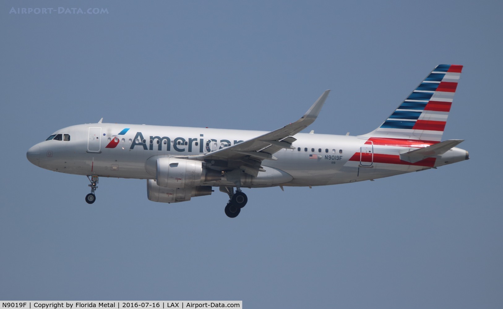 N9019F, 2014 Airbus A319-115 C/N 6154, American