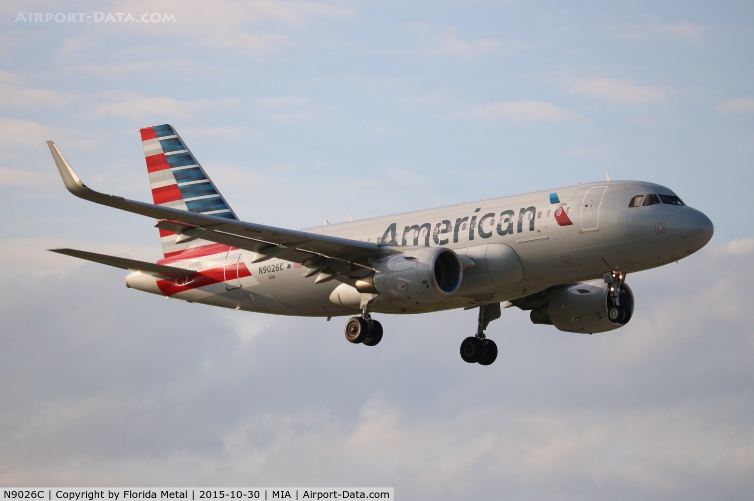 N9026C, 2015 Airbus A319-115 C/N 6429, American