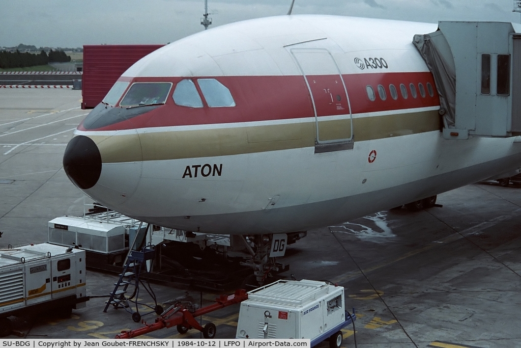 SU-BDG, 1982 Airbus A300B4-203 C/N 200, Egyptair at Orly South (now converted to Freighter std at CAI Sep 2010)