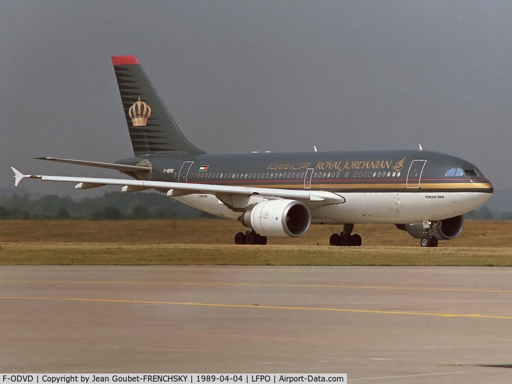 F-ODVD, 1987 Airbus A310-304 C/N 421, Royal Jordanian Airlines