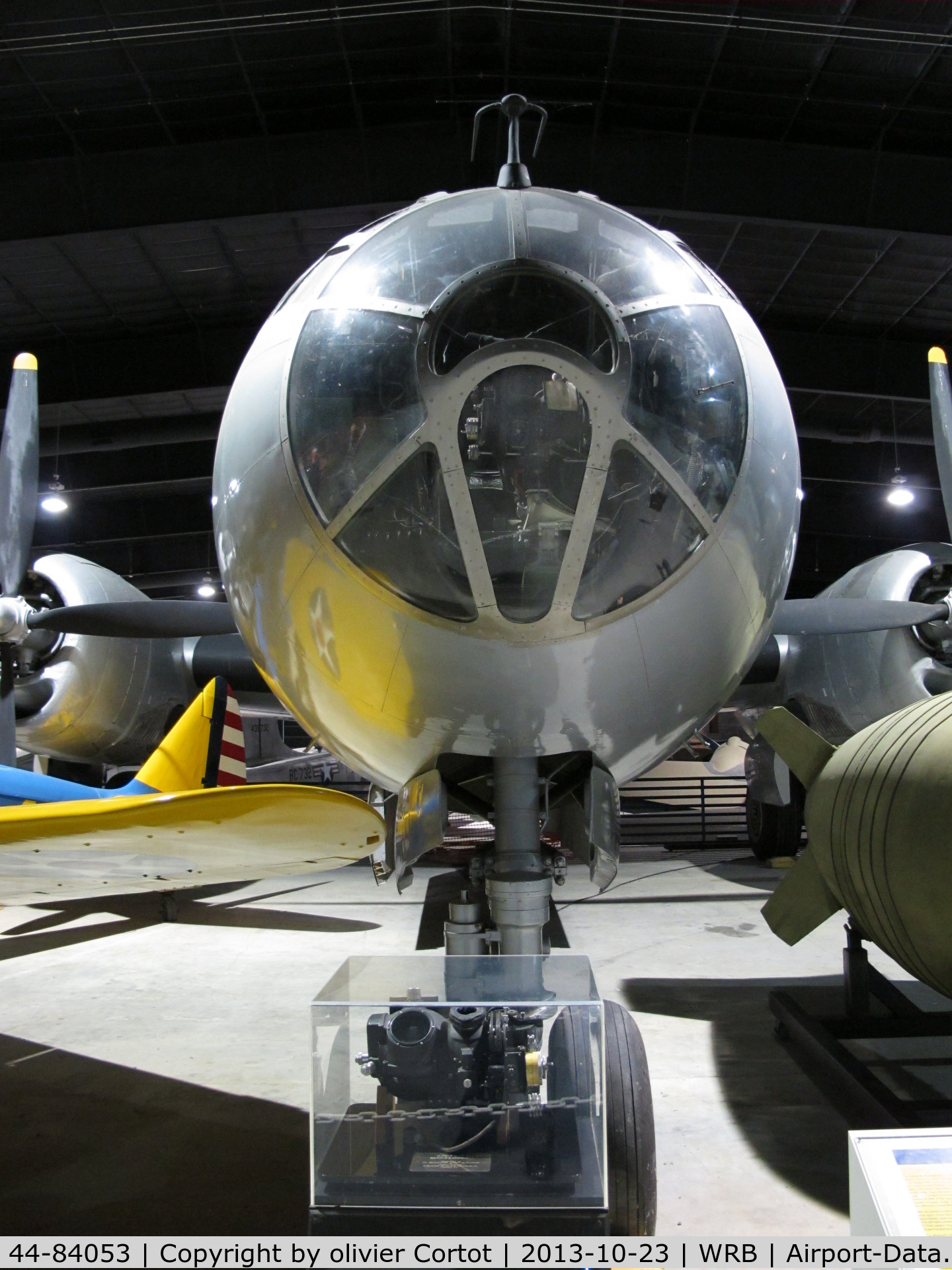 44-84053, 1944 Boeing (Bell-Atlanta) TB-29B Superfortress C/N Not found 44-84053, note the Norden aiming device on the foreground. Museum of Aviation, Robins AFB.