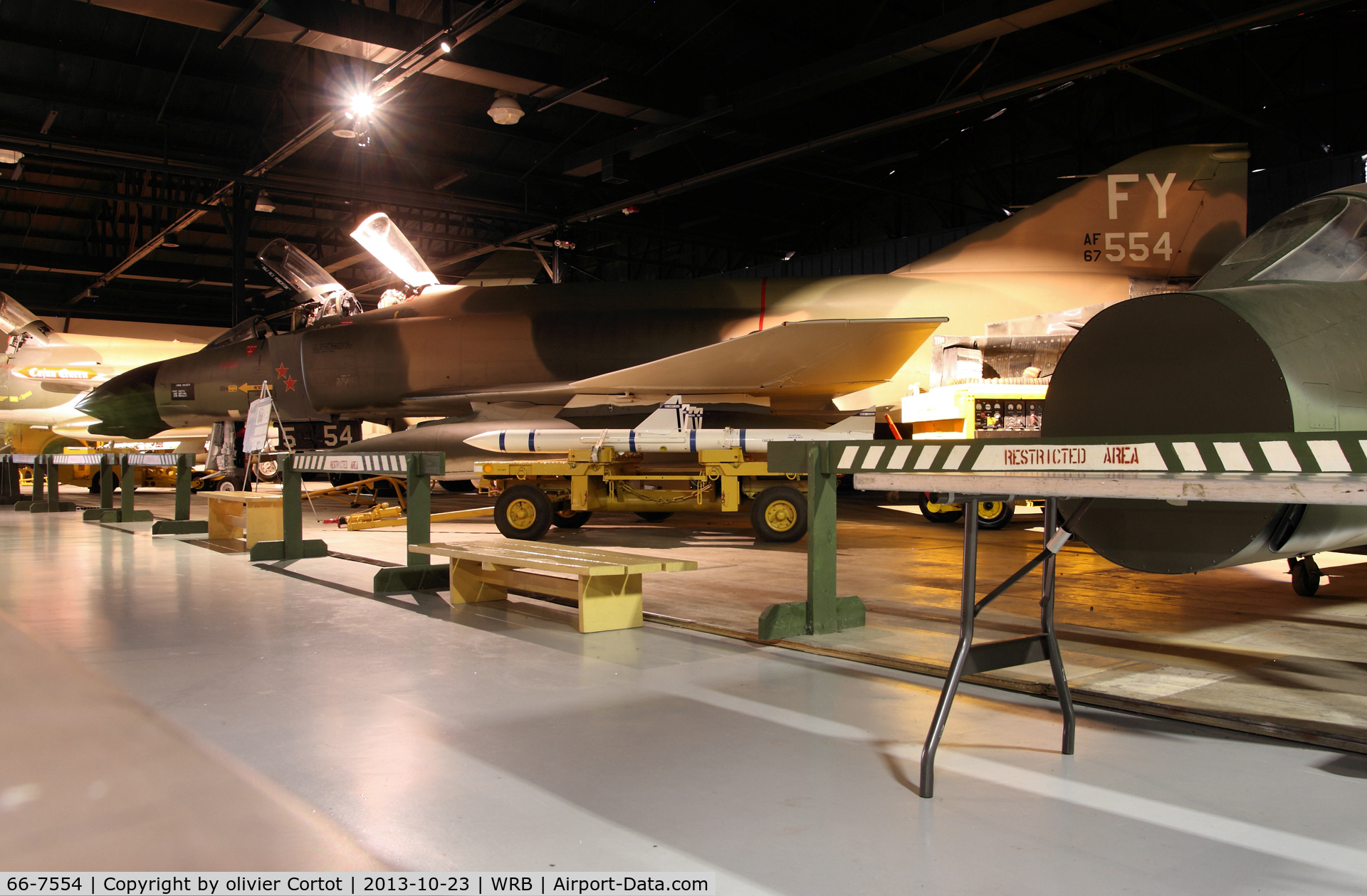 66-7554, 1966 McDonnell F-4D-30-MC Phantom II C/N 2091, now in vietnam war markings again. Museum of Aviation, Robins AFB