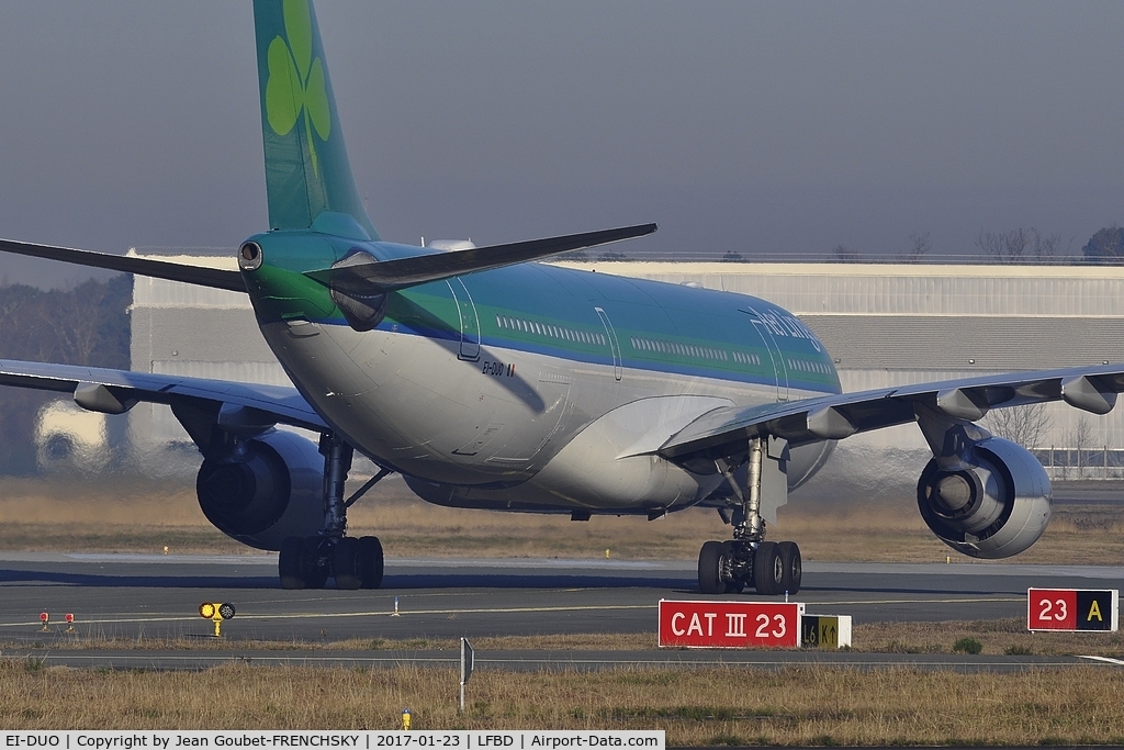EI-DUO, 2007 Airbus A330-202 C/N 841, EI2504 from Dublin to Sabena Technics