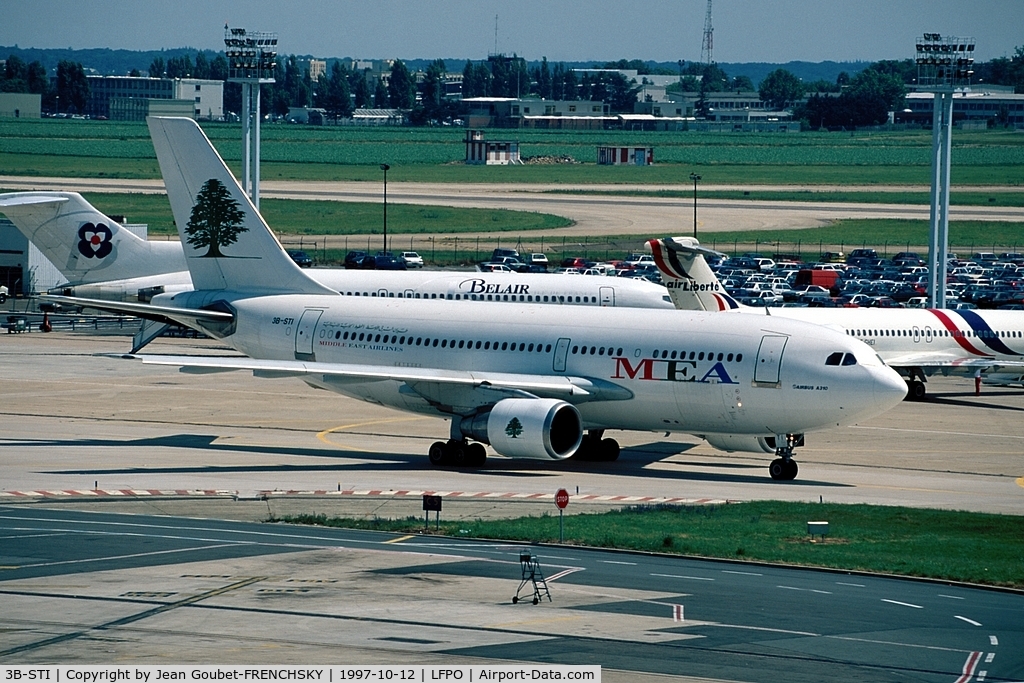 3B-STI, 1984 Airbus A310-222 C/N 347, MEA Middle East Airlines at Orly South